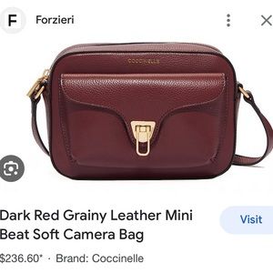 Coccinelle Burgandy bag